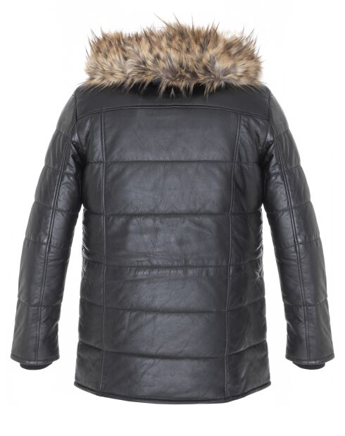 Zwarte jas van lamsleer Lewis