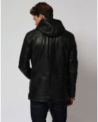 Veste en Cuir d'Agneau Liesse noire