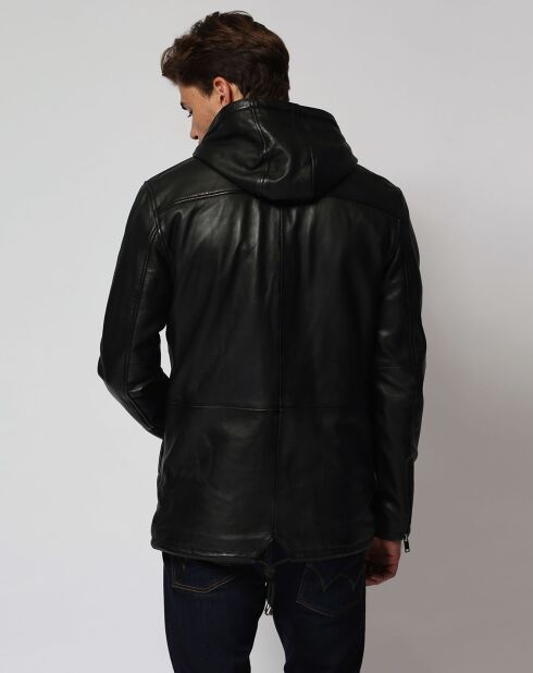 Veste en Cuir d'Agneau Liesse noire