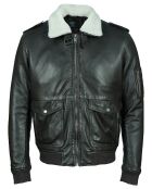 Veste en Cuir d'Agneau Liman chocolat