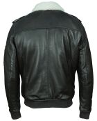 Veste en Cuir d'Agneau Liman chocolat