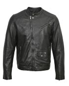 Zwarte jas van lamsleer Locke