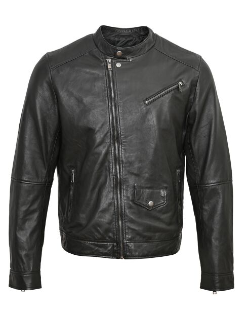Zwarte jas van lamsleer Locke