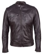 Landon Chocolate Lammlederjacke