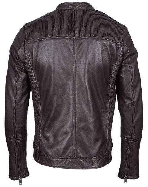 Landon Chocolate Lammlederjacke