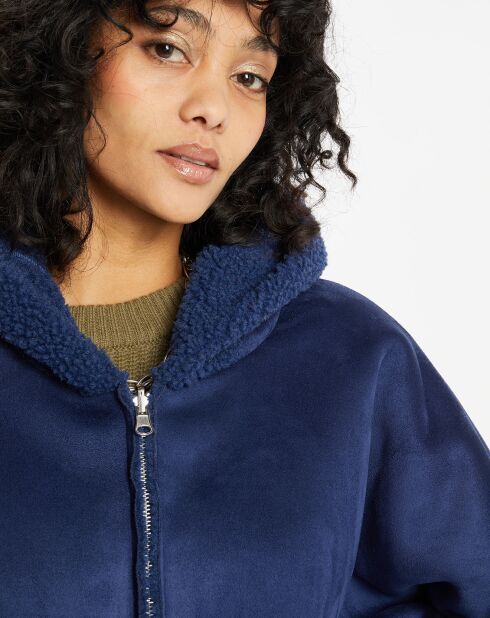 Manteau réversible en Fausse Fourrure 319 Mont indigo