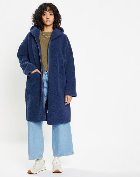 Manteau réversible en Fausse Fourrure 319 Mont indigo