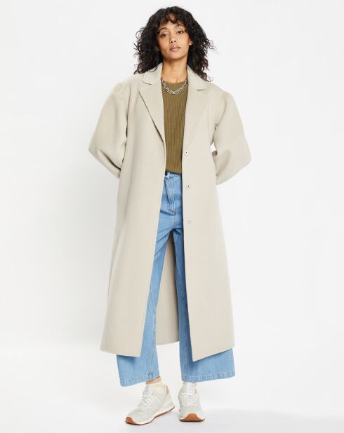 Manteau 100% Laine Lola gre=ège