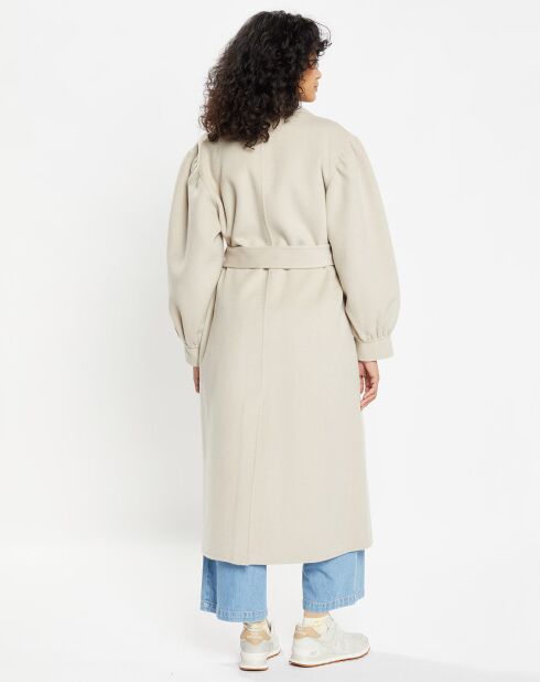 Manteau 100% Laine Lola gre=ège