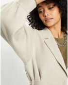 Manteau 100% Laine Lola gre=ège