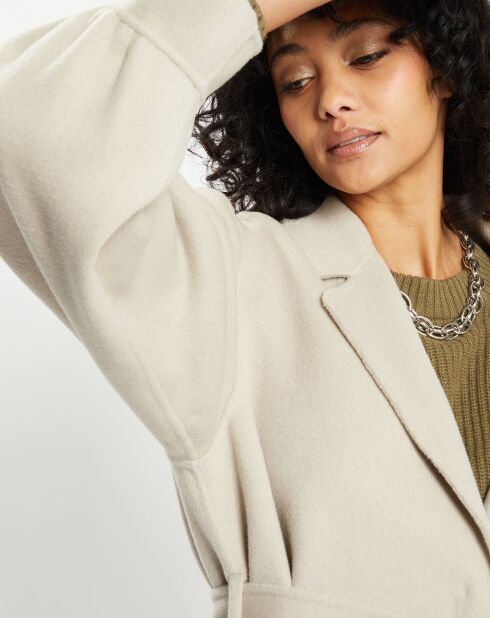 Manteau 100% Laine Lola gre=ège