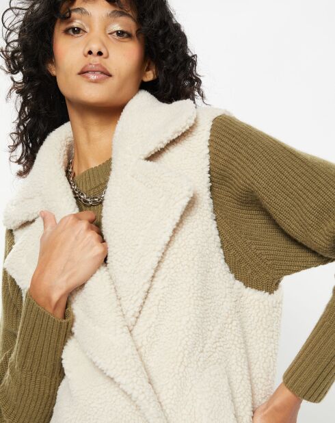 Gilet en Fausse Fourrure W1622L Mont riso late
