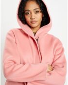 Manteau 100% Laine Charlotte rose