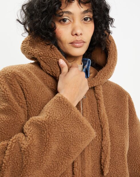 Manteau réversible en Fausse Fourrure 319S Mont toffee