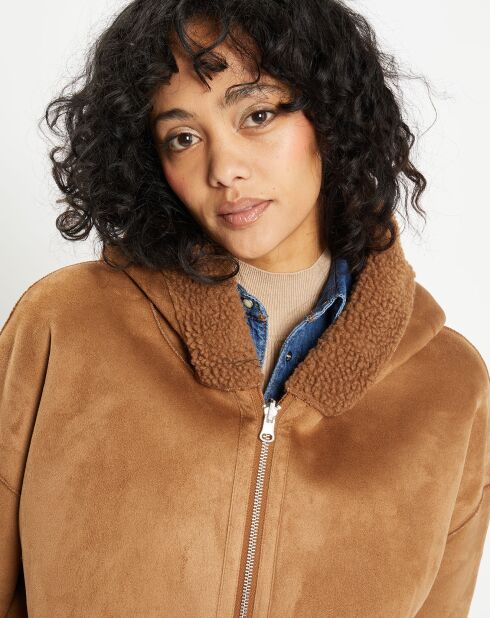 Manteau réversible en Fausse Fourrure 319S Mont toffee