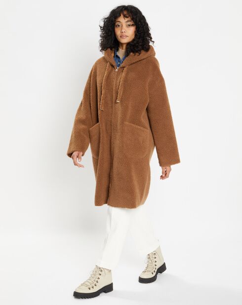 Manteau réversible en Fausse Fourrure 319S Mont toffee