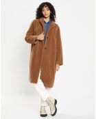 Manteau en Fausse Fourrure Romy toffee