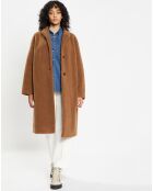 Manteau en Fausse Fourrure Romy toffee
