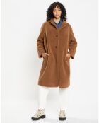 Manteau en Fausse Fourrure Romy toffee