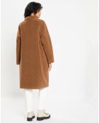 Manteau en Fausse Fourrure Romy toffee