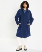 Cappotto Romy in pelliccia sintetica indaco