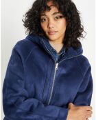 Manteau réversible en Fausse Fourrure Avi Mont indigo