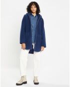 Manteau réversible en Fausse Fourrure Avi Mont indigo