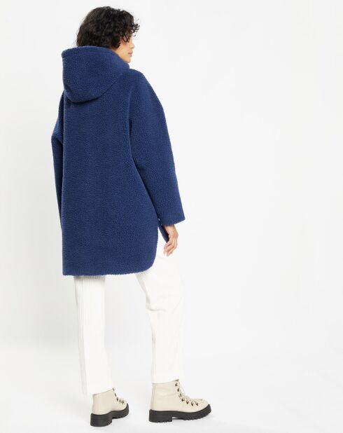 Manteau réversible en Fausse Fourrure Avi Mont indigo