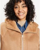 Manteau réversible en Fausse Fourrure Mia camel