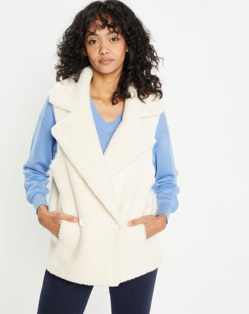Gilet en Fausse Fourrure W1622 Mont panna