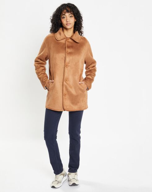 Veste réversible en Fausse Fourrure 309 Mont cannela white