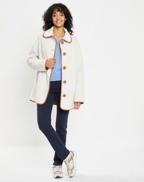 Veste réversible en Fausse Fourrure 309 Mont cannela white