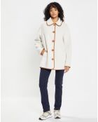 Veste réversible en Fausse Fourrure 309 Mont cannela white