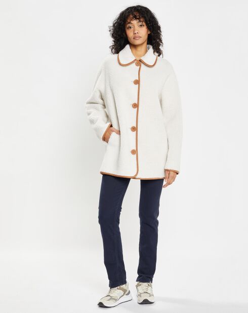 Veste réversible en Fausse Fourrure 309 Mont cannela white