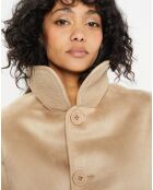 Veste réversible en Fausse Fourrure 309 Mont sabbia