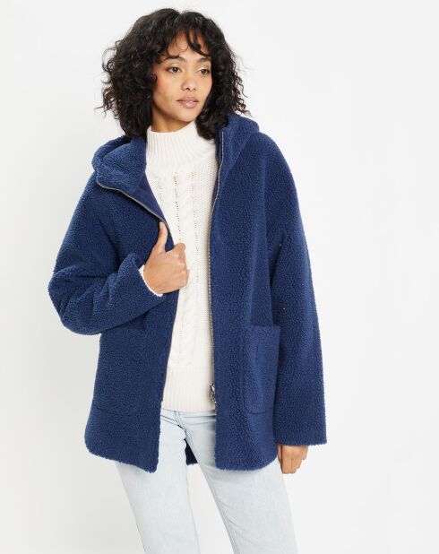 Veste réversible en Fausse Fourrure 315 Mont indigo