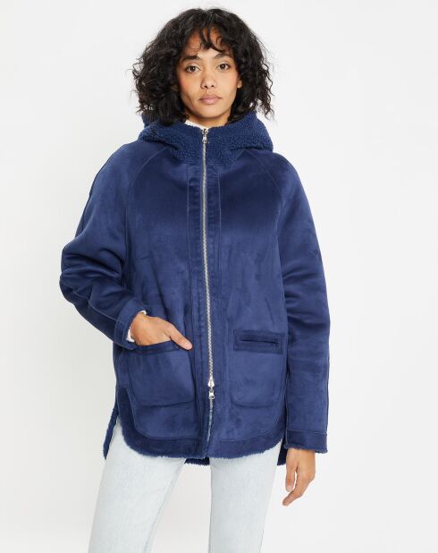 Veste réversible en Fausse Fourrure 315 Mont indigo