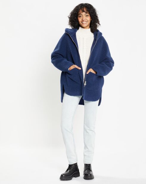 Veste réversible en Fausse Fourrure 315 Mont indigo