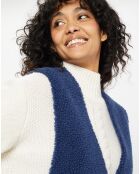 Gilet réversible en Fausse Fourrure Dafne indigo