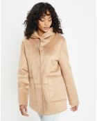 Veste réversible en Fausse Fourrure 358 Mont light camel