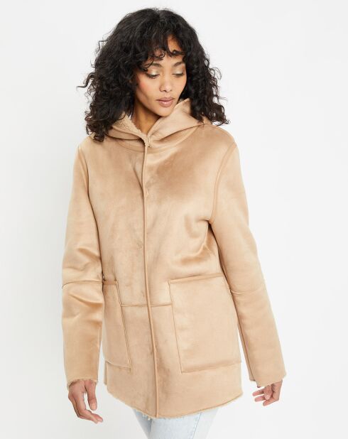 Veste réversible en Fausse Fourrure 358 Mont light camel