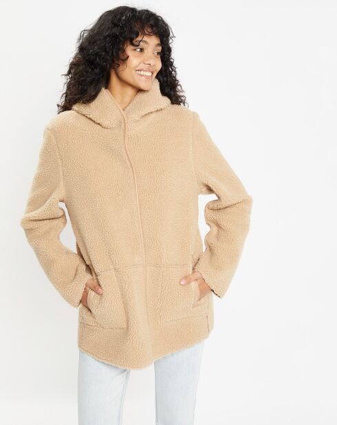 Veste réversible en Fausse Fourrure 358 Mont light camel