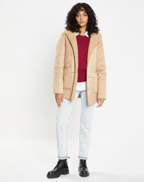 Veste réversible en Fausse Fourrure 358 Mont light camel