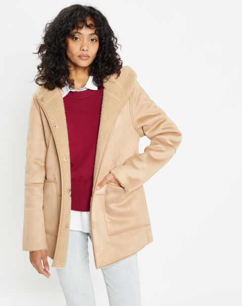 Veste réversible en Fausse Fourrure 358 Mont light camel