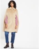 Cape en Fausse Fourrure Mimi beige