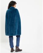 Cape en Fausse Fourrure Mimi bleue