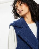 Gilet en Fausse Fourrure W1622 Mont indigo