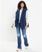 Gilet en Fausse Fourrure W1622 Mont indigo