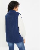 Gilet en Fausse Fourrure W1622 Mont indigo