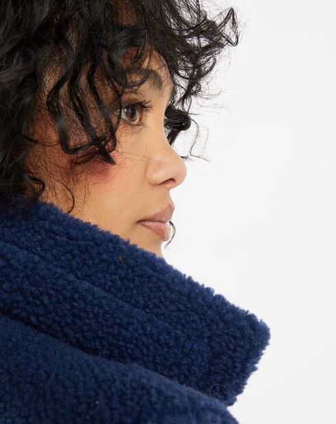 Gilet en Fausse Fourrure W1622 Mont indigo